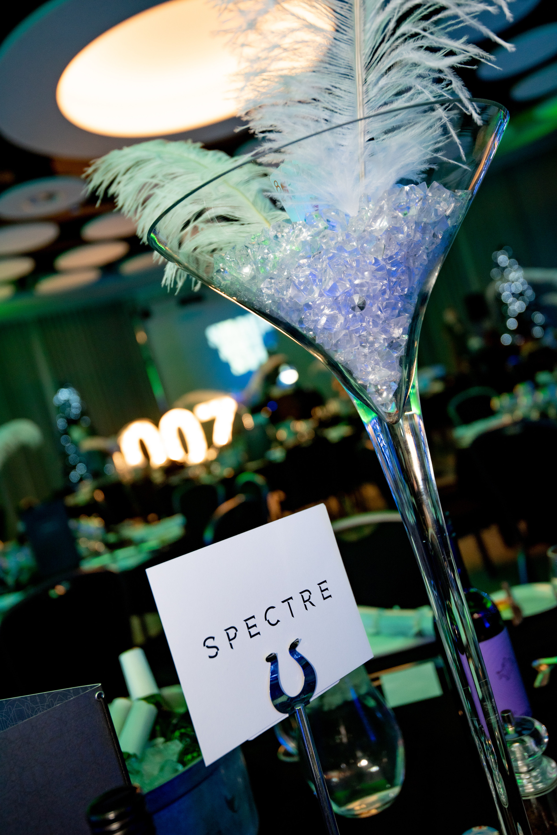 Giant Martini Glass Centerpiece